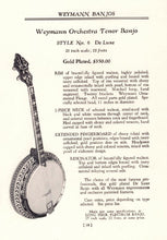 Load image into Gallery viewer, Weymann Orchestra Style No. 6